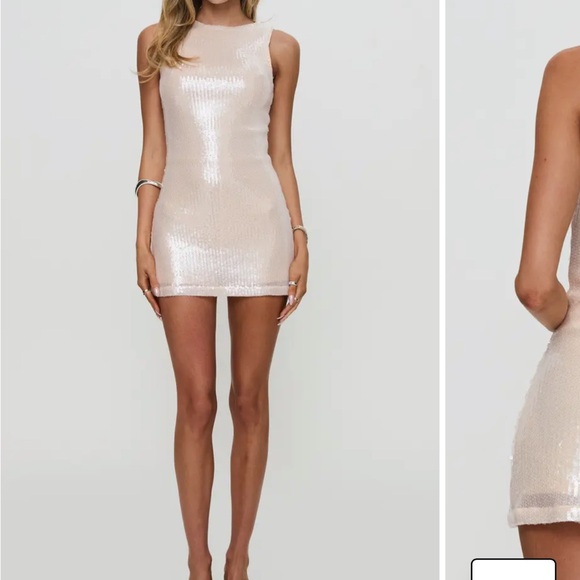 Princess Polly Yumiko Romper Champagne Sparkle - Picture 4 of 5